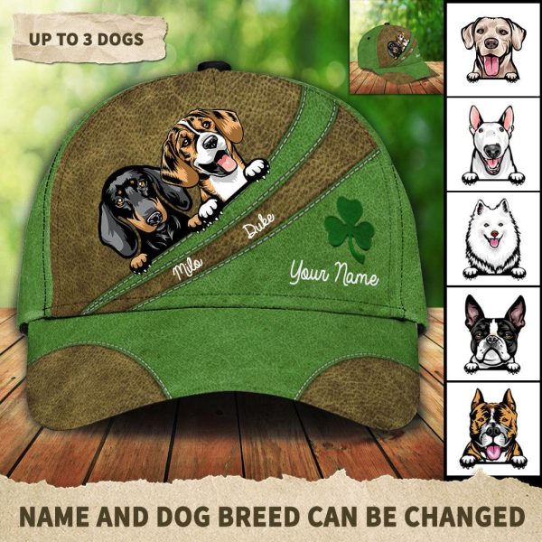 Saint Patrick s Day Dog Lucky Green Personalized Cap, Personalized Gift for Dog Lovers, Dog Dad, Dog Mom - CP076PS08 Online now
