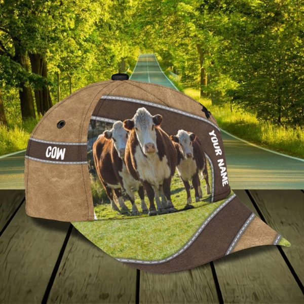 Personalized Cow Classic Cap, Personalized Gift for Farmers, Cow Lovers, Chicken Lovers - CP323PS06 Hot on Sale - Image 3