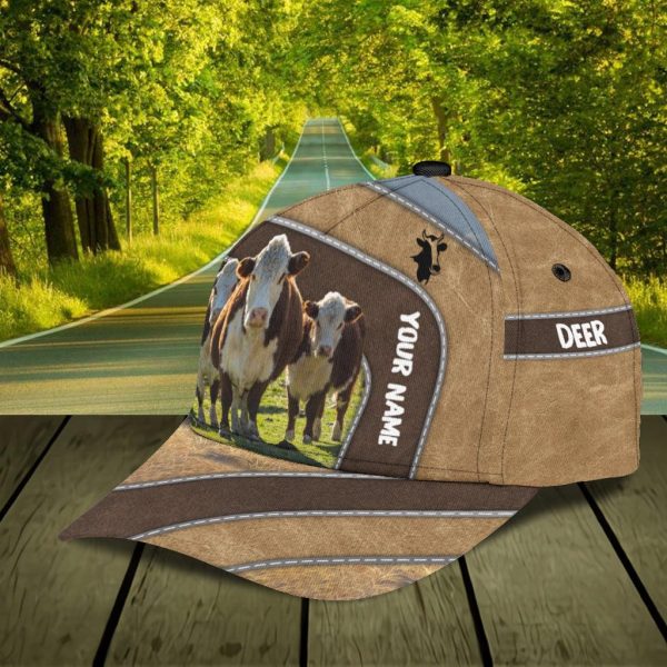 Personalized Cow Classic Cap, Personalized Gift for Farmers, Cow Lovers, Chicken Lovers - CP323PS06 Hot on Sale - Image 5