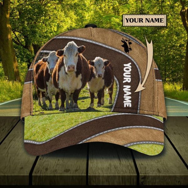 Personalized Cow Classic Cap, Personalized Gift for Farmers, Cow Lovers, Chicken Lovers - CP323PS06 Hot on Sale