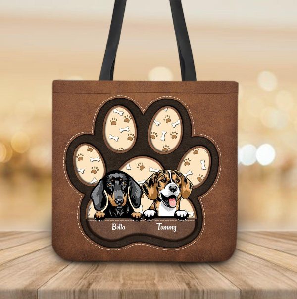 Dog Personalized All Over Tote Bag, Personalized Gift for Dog Lovers, Dog Dad, Dog Mom - TO040PS11 Hot on Sale - Image 2